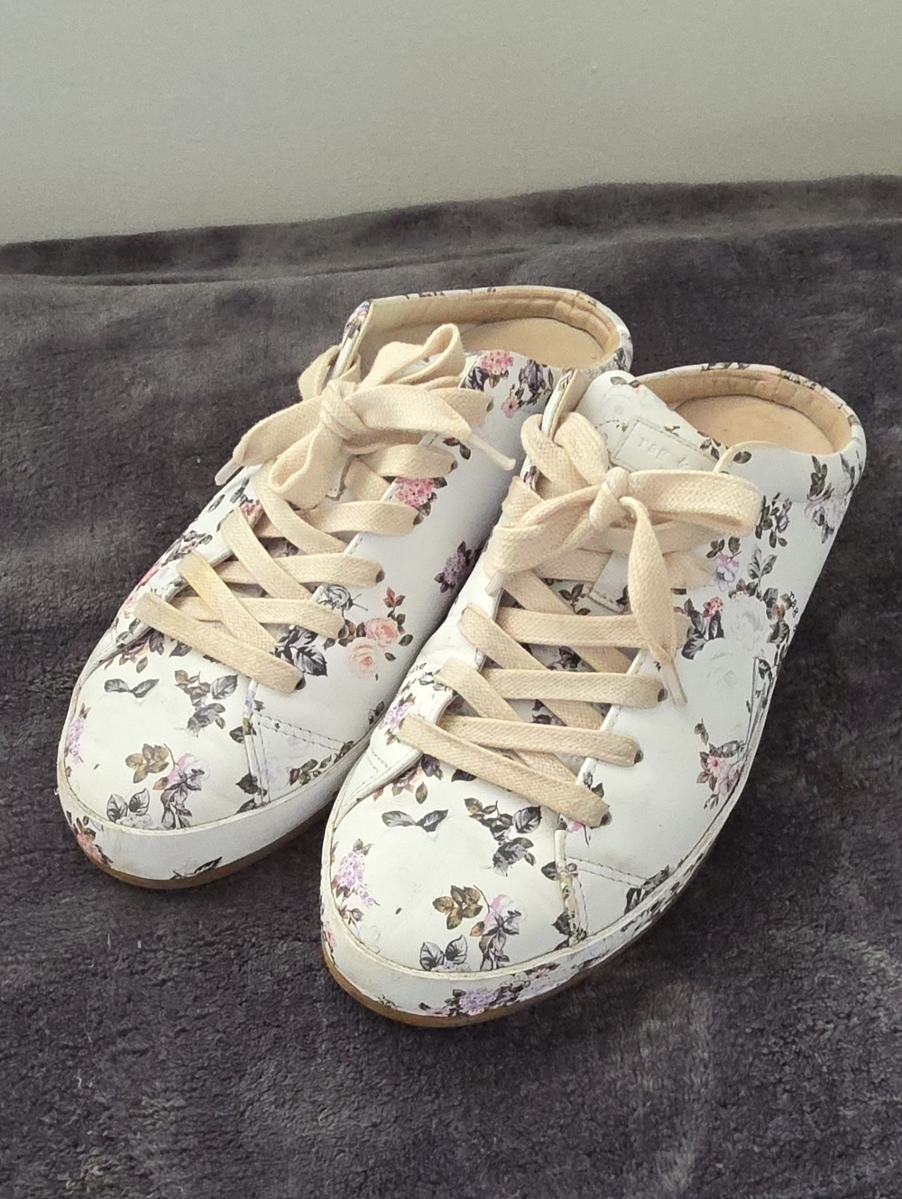 Rag & Bone RB1 mule slip on platform sneakers in Garden floral